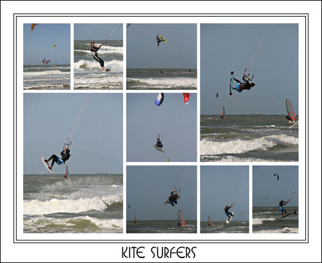 Kite surfers