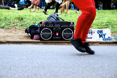 Breakdancers in Yoyogi park