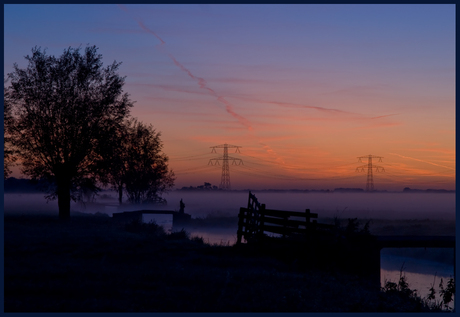 zonsopkomst in de Alblasserwaard 2