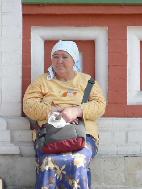 Russische vrouw op het Rode Plein