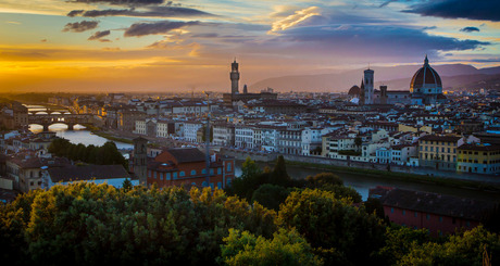 Florence zonsondergang