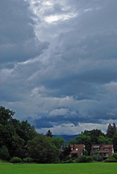 Regenwolken dreigen