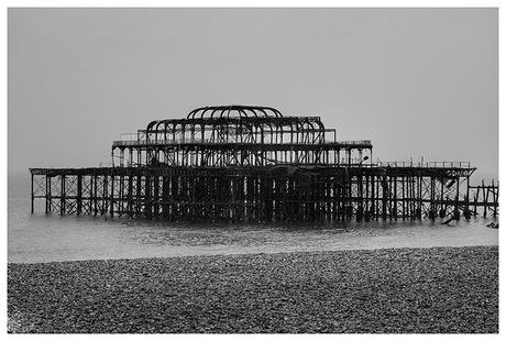 Afgebrande pier van Brighton