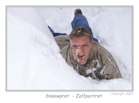 Sneeuwpret -zelfportret