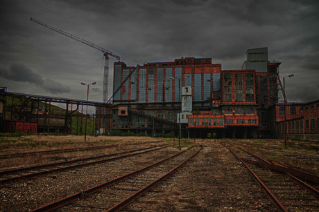 oude kolenmijn in Beringen Belgie