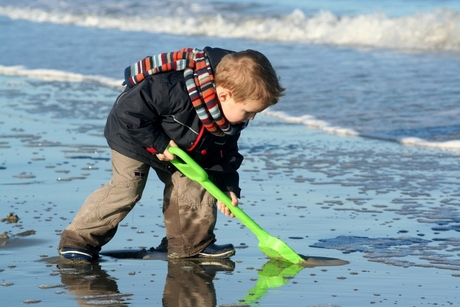 Aan het strand