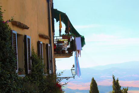 mooi balkon in Toscane