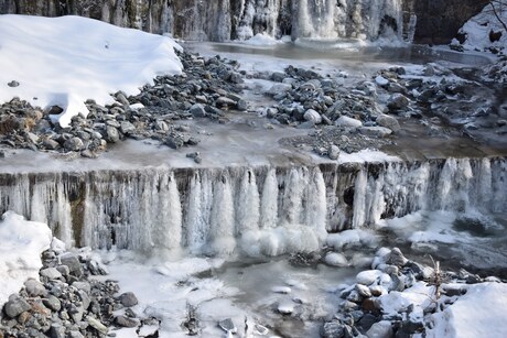 Bevroren waterval
