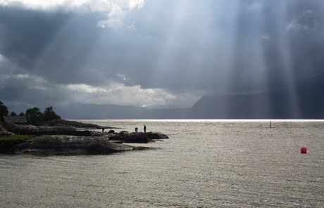 Avond aan het fjord