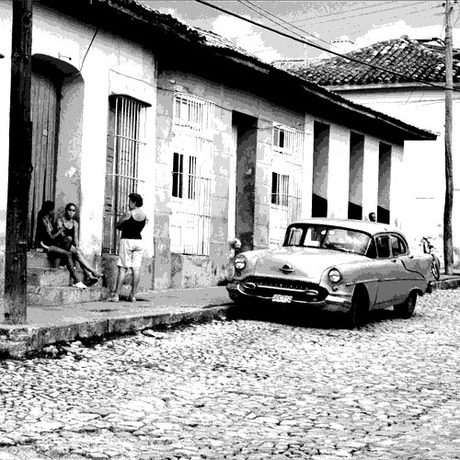 Straatbeeld in Cuba