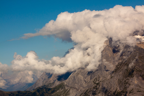 Clouds hanging