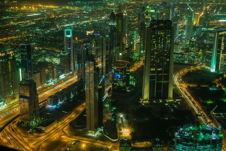 Uitzicht vanaf de Burj Khalifa