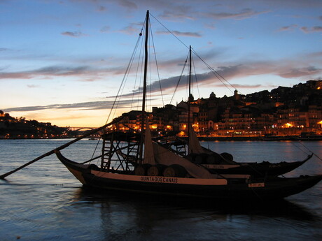 Porto bij zonsondergang