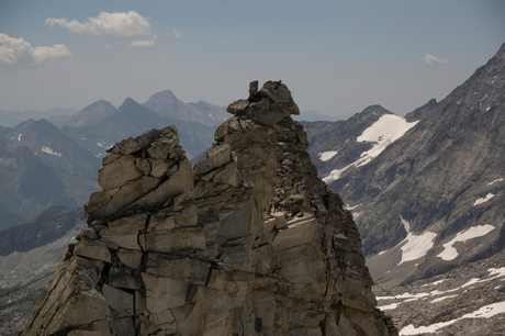 Uitzicht op 3500 meter in Oostenrijk