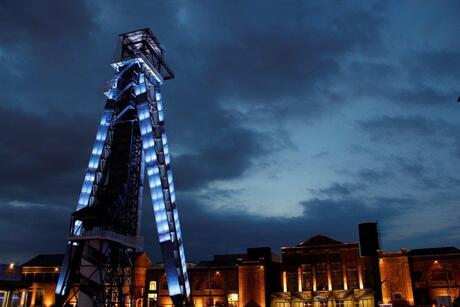 C-mine Genk , blauw uurtje