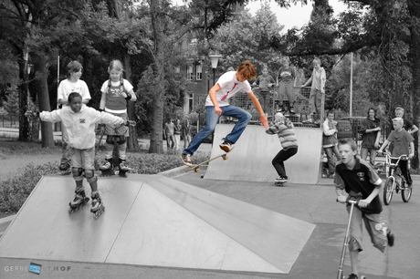 Opening van de nieuwe skatebaan