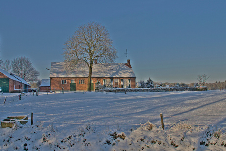 Huis in de sneeuw