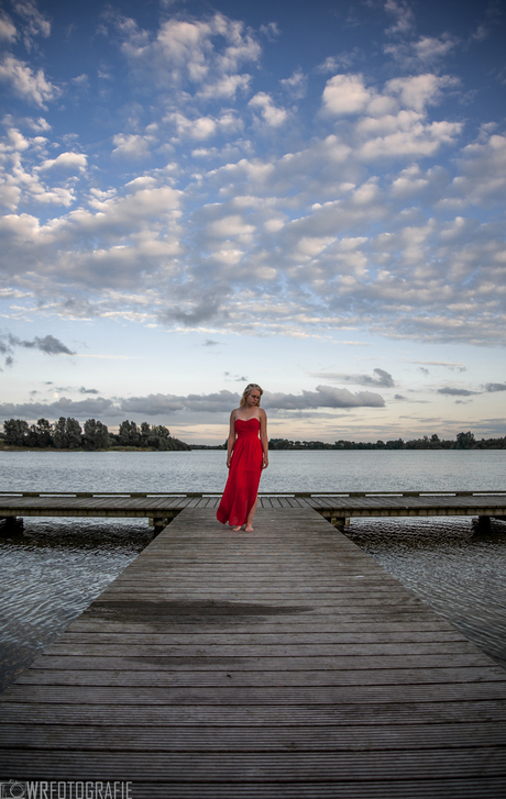 Lady in red