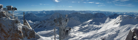 Uitzicht vanaf de Zugspitze(2)