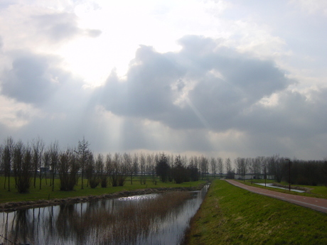 Westerpark onderweg naar school...