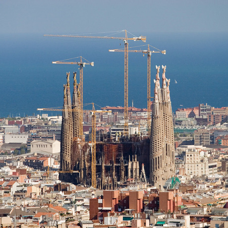 Sagrada Familia gezien vanuit Parc Guell