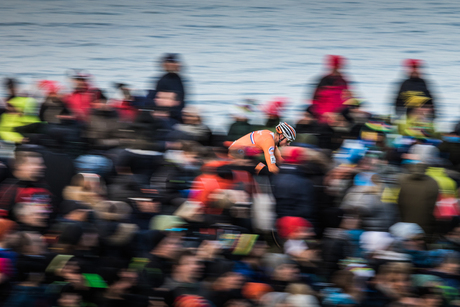 Riding through the crowd