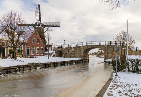 Sloten in wintersfeer