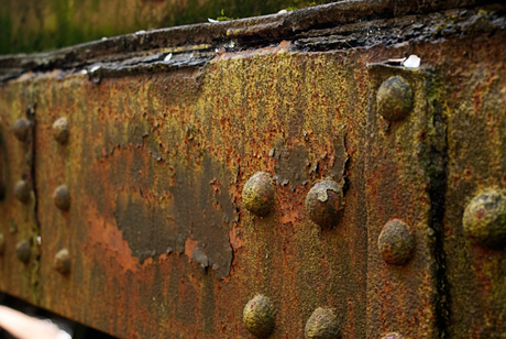 Roest op een wagon