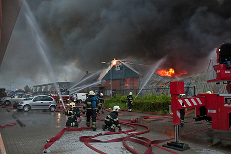 Grote brand in Egmond