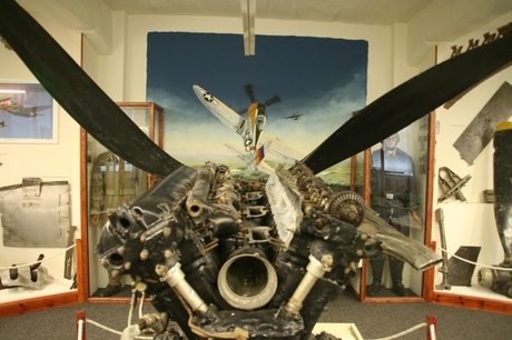 Motor van een vliegtuig uit WO2