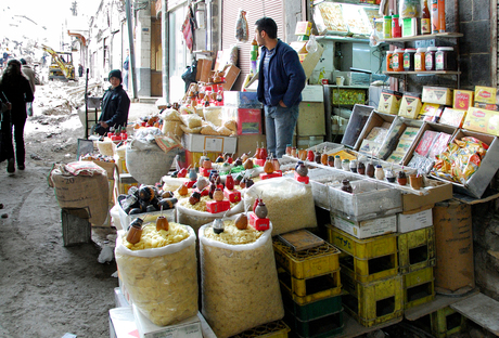 Winkel in Damascus, Syrie