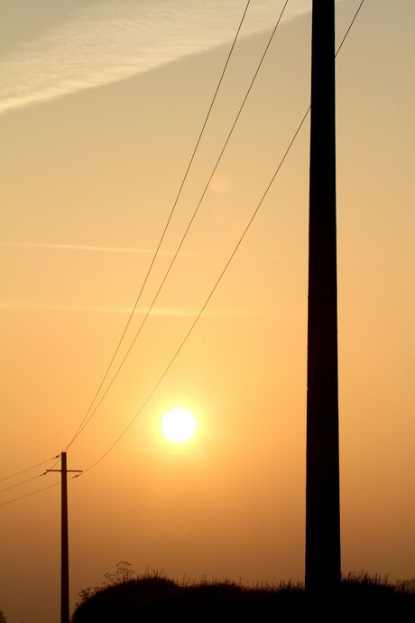 zons opgang tijdens de roparun 2010