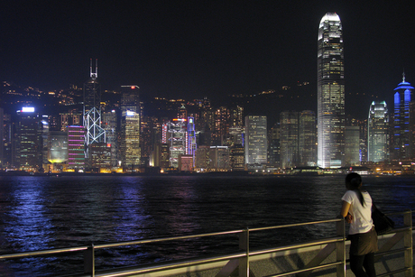 Hong Kong bij nacht