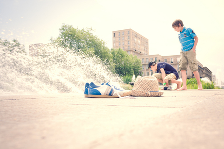 Chilling by the fountains