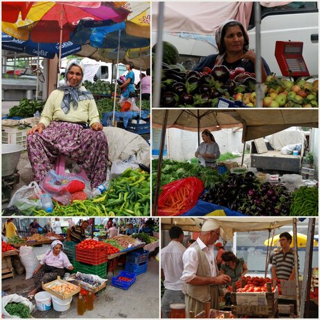 Turkije(12) De groentenmarkt van Manavgat