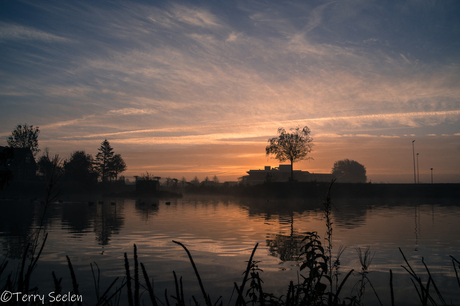 sunset Uithuizen Groningen Netherlands