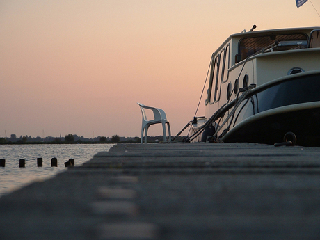 Heerlijk weer op de boot