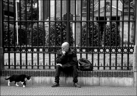 Den Haag Spui straat scene