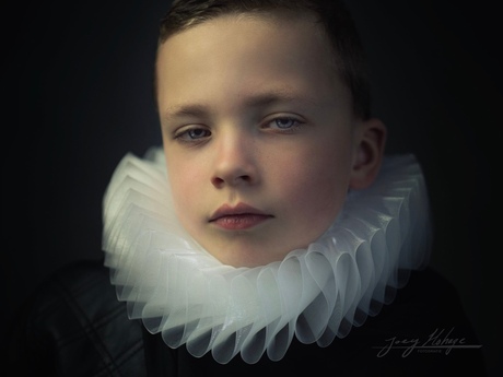 Portret van Luc “Rembrandt” stijl.
