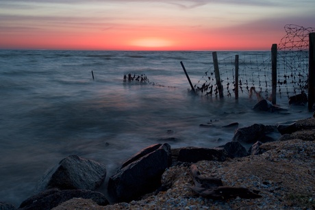 Fence in the water