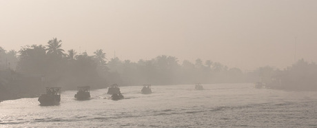 Ochtend op de Mekong