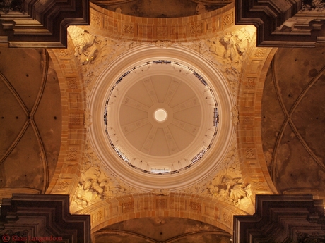 Naar boven in de Sint Pieterskerk te Gent