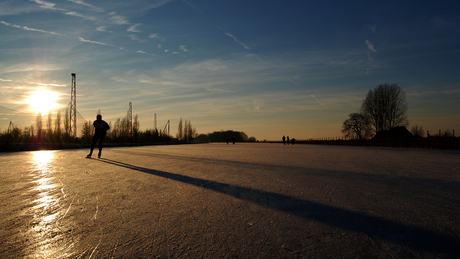 Eenzame schaatser