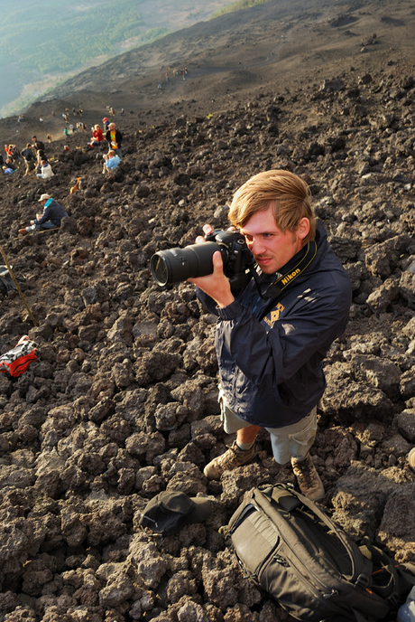 Fotograaf op de vulkaan 2