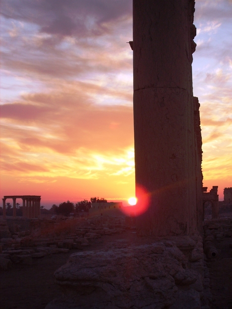 zonsopgang Palmyra, Syrië