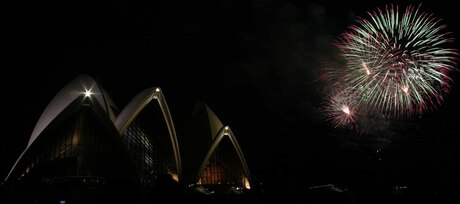 The Opera Housefireworks