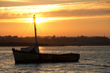 Zonsondergang in Carantec 2