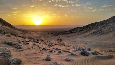 Sahara bij Zagora Marokko