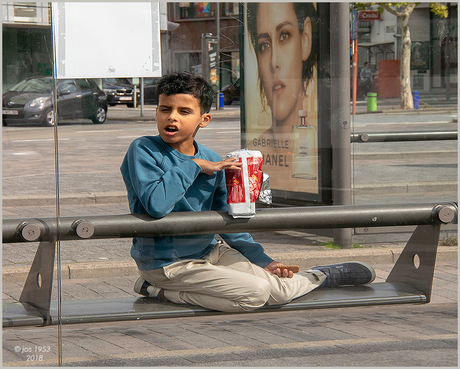 Wachten op de bus