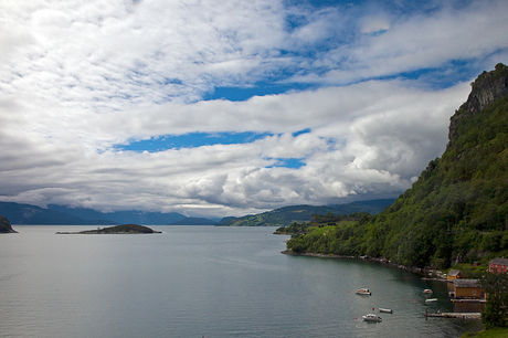 Hardangerfjord - wolkenlucht